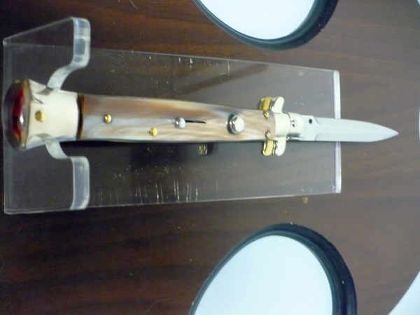 Picklock - Frank Beltrame - Italian stiletto -pugnale 28 cm, lama dagger- corno di bufalo brasiliano FB  P28/09 - 5