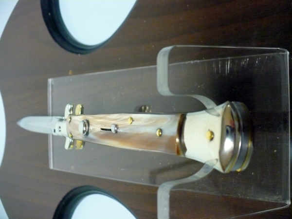 Picklock - Frank Beltrame - Italian stiletto -pugnale 28 cm, lama dagger- corno di bufalo brasiliano FB  P28/09 - 5