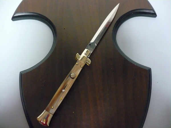 Picklock - Frank Beltrame - Italian stiletto -pugnale 28 cm, lama dagger- corno di bufalo brasiliano FB  P28/09 - 5