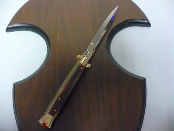 Picklock - Frank Beltrame - Italian stiletto -pugnale 28 cm, lama dagger- corno di bufalo brasiliano FB  P28/09 - 5