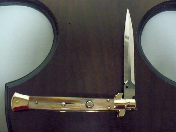 Picklock - Frank Beltrame - Italian stiletto -pugnale 28 cm, lama dagger- corno di bufalo brasiliano FB  P28/09 - 5