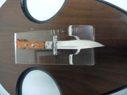 Swinguard Roma - italian stiletto, coltello a scatto, 23 cm - AKC World knife , lama classica clip point , legno di cocobolo / cocobolo wood