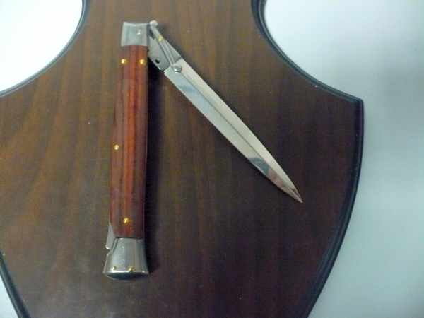 Swinguard Frank Beltrame - italian stiletto 28 cm -legno di cocobolo, lama dagger - FB 550/83D - 4