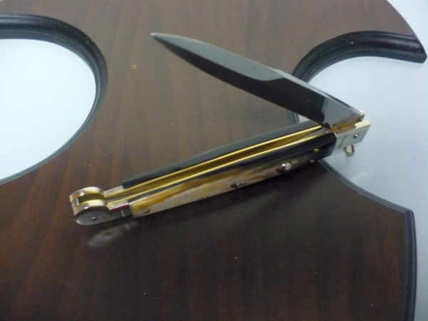 Siciliano A.G.A. Campolin sicilian fighting - italian stiletto 30 cm - brazilian buffalo horn - 4
