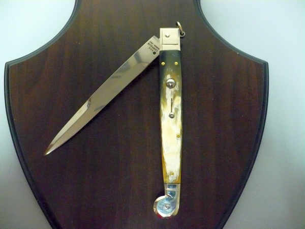 Siciliano A.G.A. Campolin sicilian fighting - italian stiletto 30 cm - brazilian buffalo horn - 4