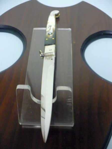Siciliano A.G.A. Campolin sicilian fighting - italian stiletto 30 cm - brazilian buffalo horn - 4