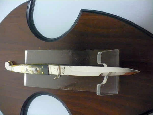 Siciliano A.G.A. Campolin sicilian fighting - italian stiletto 30 cm - brazilian buffalo horn - 4