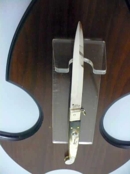 Siciliano A.G.A. Campolin sicilian fighting - italian stiletto 30 cm - brazilian buffalo horn - 4