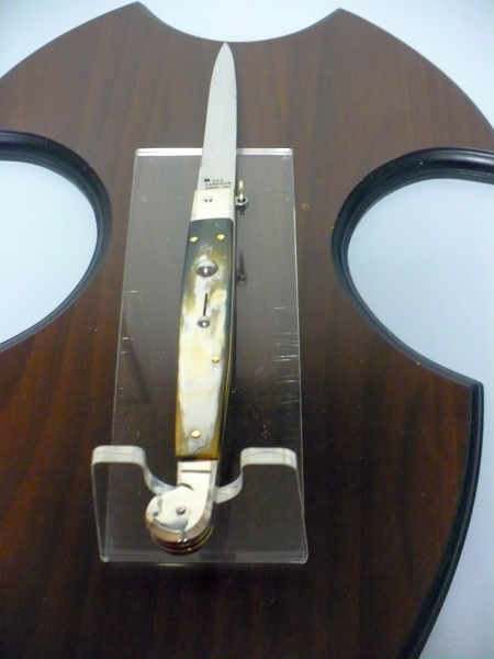 Siciliano A.G.A. Campolin sicilian fighting - italian stiletto 30 cm - brazilian buffalo horn - 4