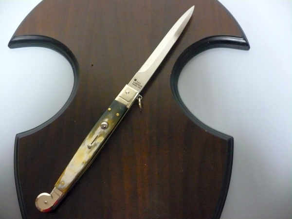 Siciliano A.G.A. Campolin sicilian fighting - italian stiletto 30 cm - brazilian buffalo horn - 4