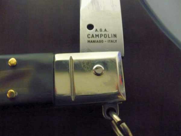 Siciliano A.G.A. Campolin sicilian fighting - italian stiletto 30 cm - brazilian buffalo horn - 7