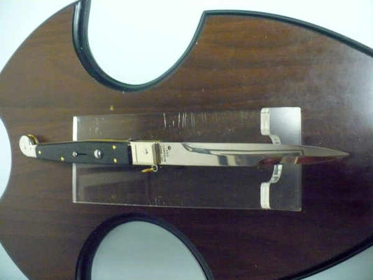 Siciliano A.G.A. Campolin- sicilian fighting - italian stiletto 30 cm - legno di ebano / ebony wood - 1