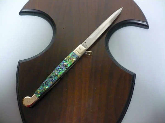 Siciliano A.G.A. Campolin- sicilian fighting - italian stiletto 30 cm - deer horn - 1