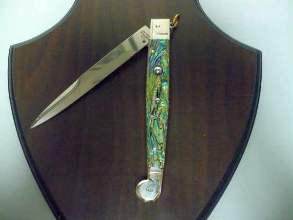 Siciliano A.G.A. Campolin- sicilian fighting - italian stiletto 30 cm - abalone