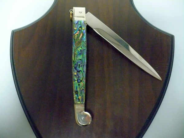 Siciliano A.G.A. Campolin- sicilian fighting - italian stiletto 30 cm - abalone