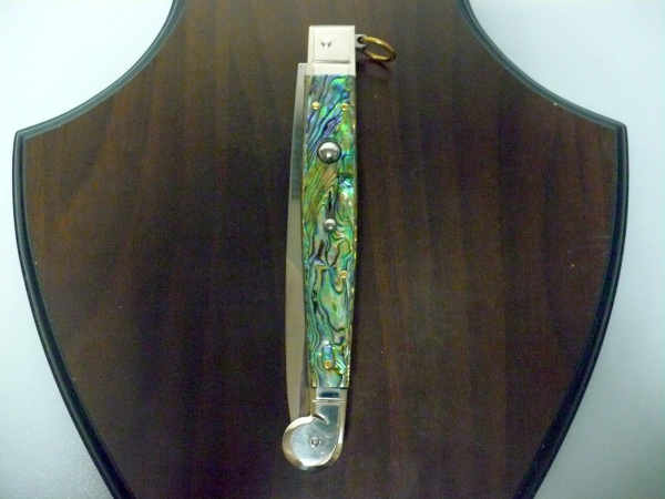 Siciliano A.G.A. Campolin- sicilian fighting - italian stiletto 30 cm - abalone