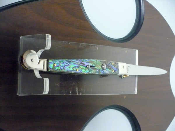 Siciliano A.G.A. Campolin- sicilian fighting - italian stiletto 30 cm - abalone