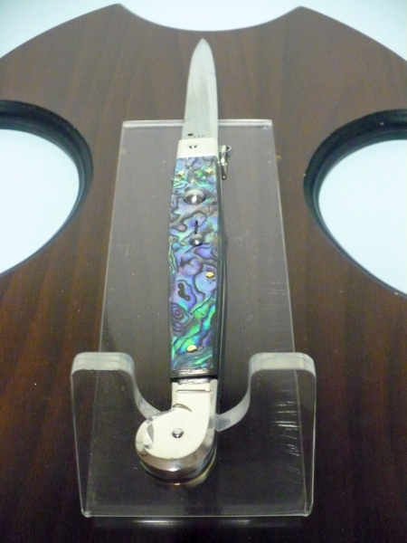 Siciliano A.G.A. Campolin- sicilian fighting - italian stiletto 30 cm - abalone