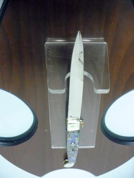 Siciliano A.G.A. Campolin- sicilian fighting - italian stiletto 30 cm - abalone