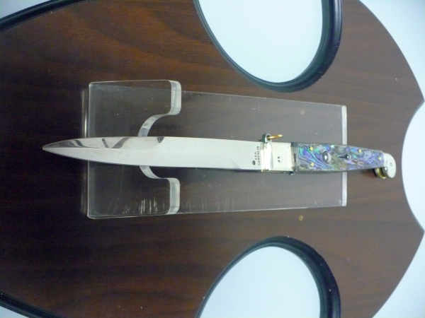 Siciliano A.G.A. Campolin- sicilian fighting - italian stiletto 30 cm - abalone