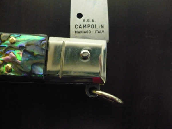 Siciliano A.G.A. Campolin- sicilian fighting - italian stiletto 30 cm - abalone