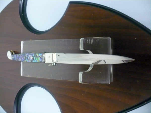 Siciliano A.G.A. Campolin- sicilian fighting - italian stiletto 30 cm - abalone