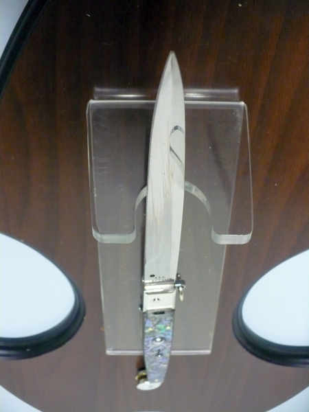 Siciliano A.G.A. Campolin- sicilian fighting - italian stiletto 30 cm - abalone