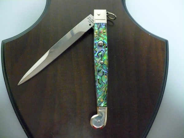 Siciliano A.G.A. Campolin- sicilian fighting - italian stiletto 30 cm - abalone