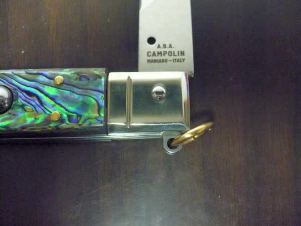 Siciliano A.G.A. Campolin- sicilian fighting - italian stiletto 30 cm - abalone