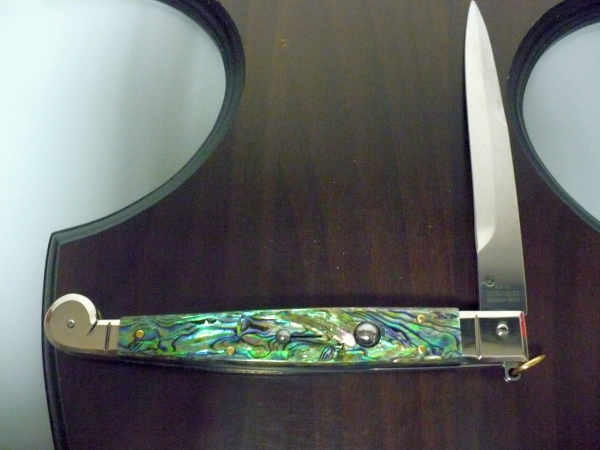 Siciliano A.G.A. Campolin- sicilian fighting - italian stiletto 30 cm - abalone