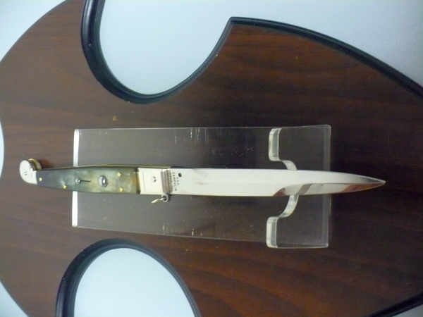 Siciliano A.G.A. Campolin sicilian fighting - italian stiletto 30 cm - brazilian buffalo horn - 1