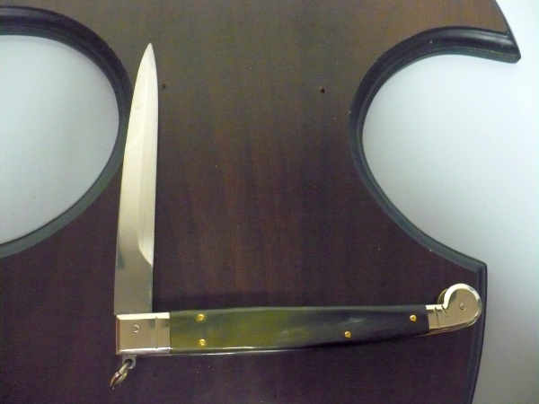 Siciliano A.G.A. Campolin sicilian fighting - italian stiletto 30 cm - brazilian buffalo horn - 1