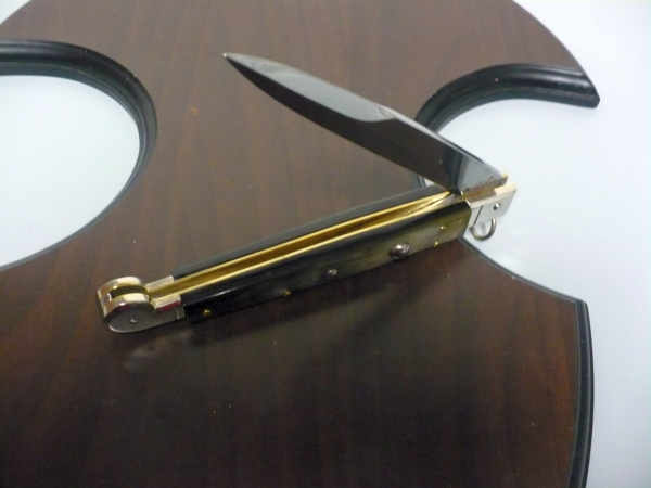 Siciliano A.G.A. Campolin sicilian fighting - italian stiletto 30 cm - brazilian buffalo horn - 1