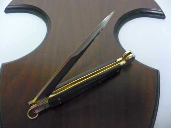 Siciliano A.G.A. Campolin sicilian fighting - italian stiletto 30 cm - brazilian buffalo horn - 1