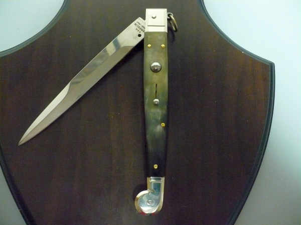 Siciliano A.G.A. Campolin sicilian fighting - italian stiletto 30 cm - brazilian buffalo horn - 1