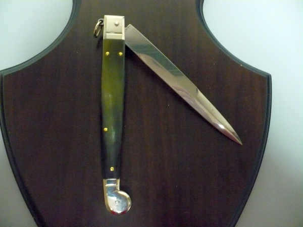 Siciliano A.G.A. Campolin sicilian fighting - italian stiletto 30 cm - brazilian buffalo horn - 1