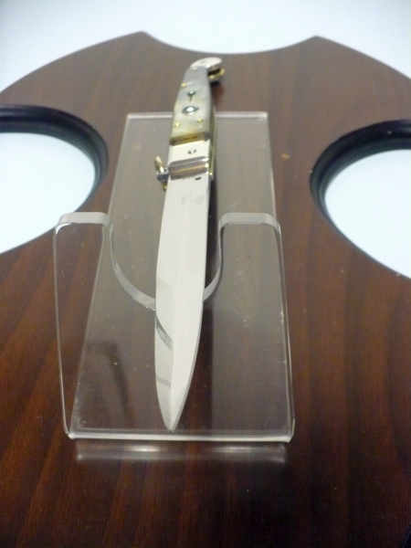 Siciliano A.G.A. Campolin sicilian fighting - italian stiletto 30 cm - brazilian buffalo horn - 1