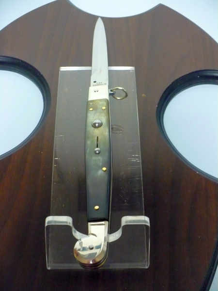 Siciliano A.G.A. Campolin sicilian fighting - italian stiletto 30 cm - brazilian buffalo horn - 1
