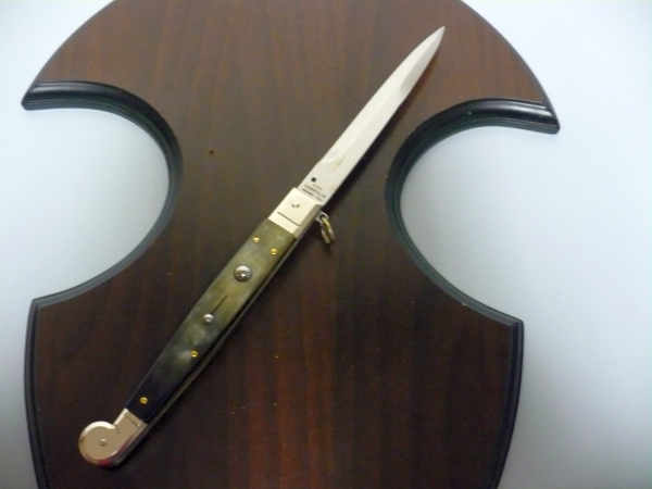 Siciliano A.G.A. Campolin sicilian fighting - italian stiletto 30 cm - brazilian buffalo horn - 1