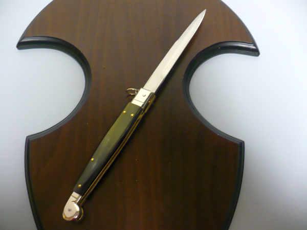 Siciliano A.G.A. Campolin sicilian fighting - italian stiletto 30 cm - brazilian buffalo horn - 1