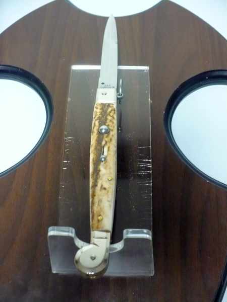 Siciliano A.G.A. Campolin- sicilian fighting - italian stiletto 30 cm - deer horn