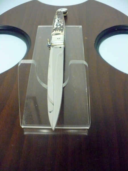 Siciliano A.G.A. Campolin- sicilian fighting - italian stiletto 30 cm - deer horn - 4