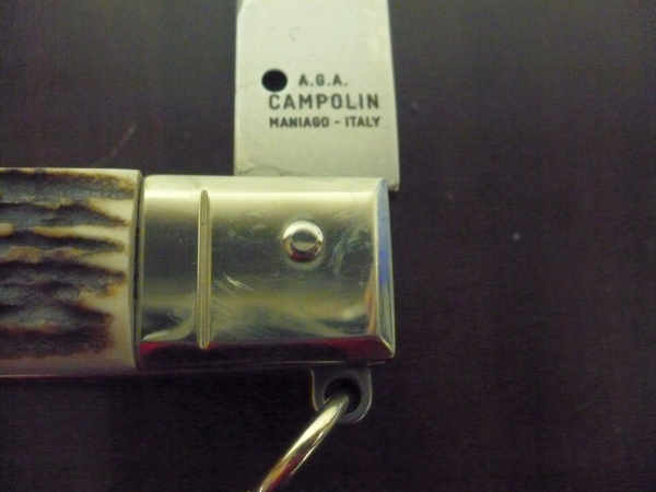 Siciliano A.G.A. Campolin- sicilian fighting - italian stiletto 30 cm - deer horn - 4
