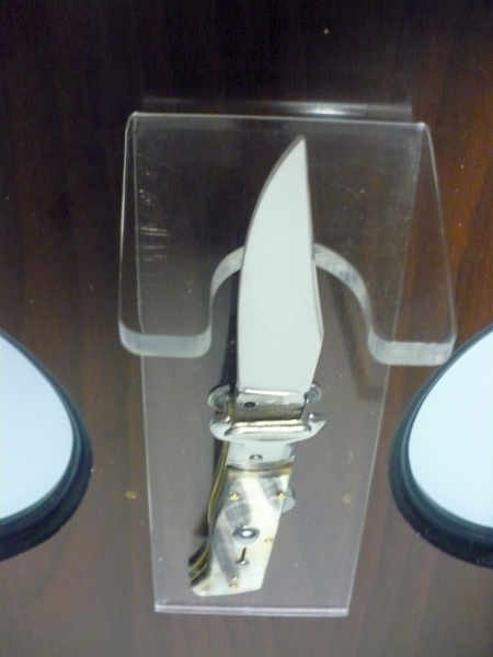 Famiglia Spadon - stiletto  calibro /20 - bufalo brasiliano - taglio classico clip point - 11