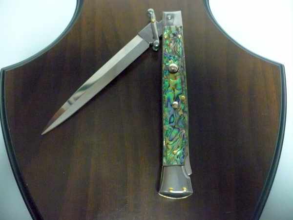 Swinguard Frank Beltrame - italian stiletto 28 cm - abalone - dagger -  FB 550/96D