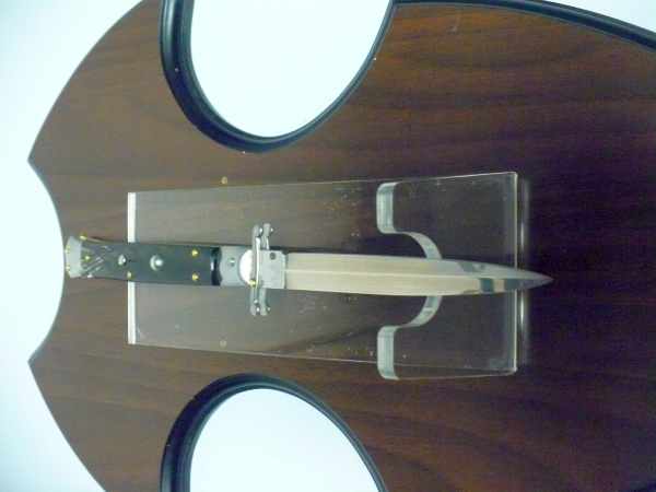 Swinguard Frank Beltrame - italian stiletto 28 cm -bufalo scuro -dagger -  FB 550/58D - 11