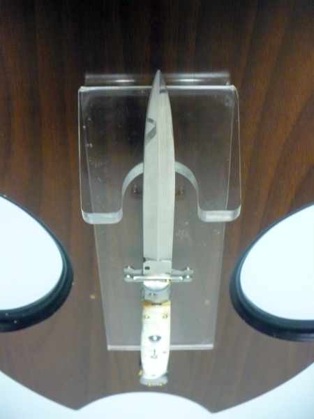 Swinguard Frank Beltrame - italian stiletto 28 cm -bufalo chiaro , lama dagger -FB 550/48D - 7